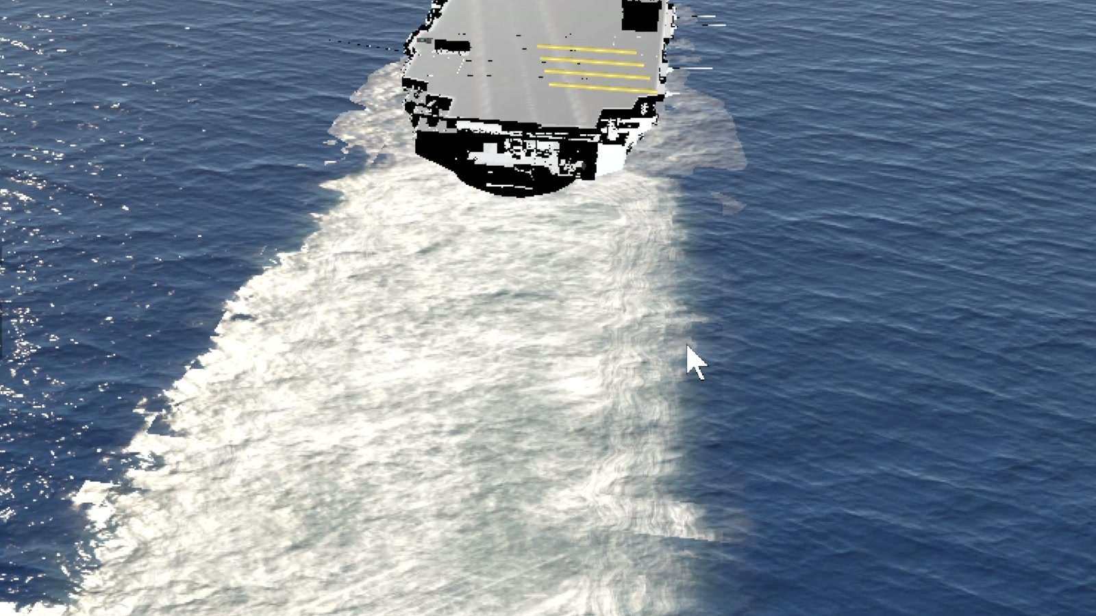 Dynamic Carrier Wake Simulation